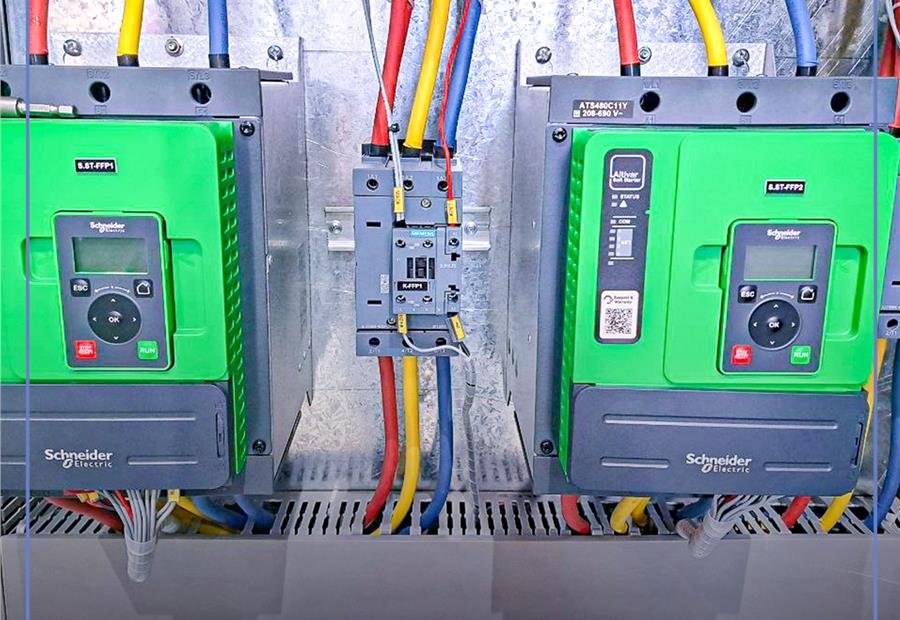 VFD section for RO process equipment