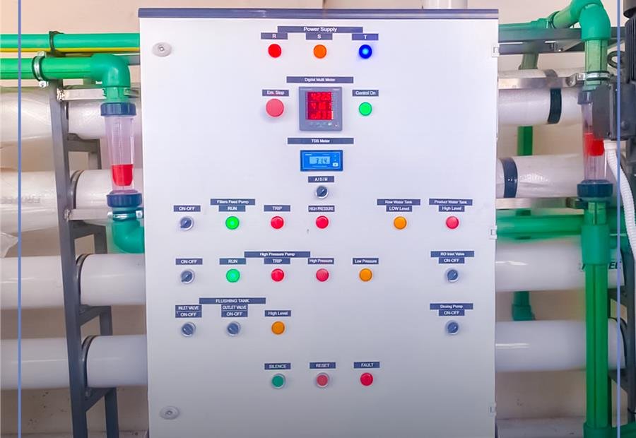 RO station internal panel wiring