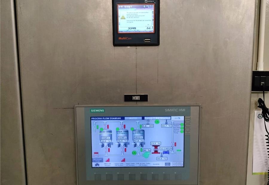 CIP control panel front view