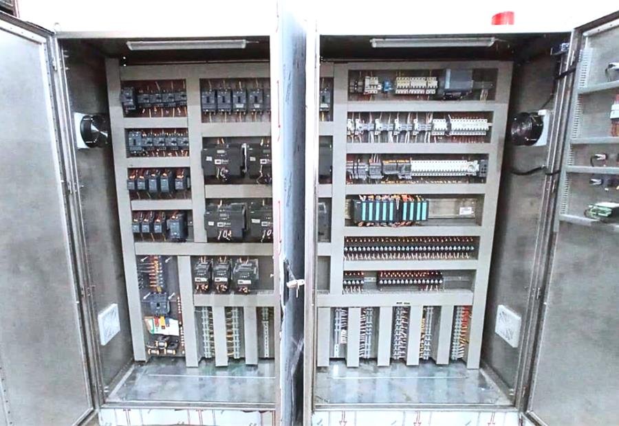 Syrup room control panel internal wiring